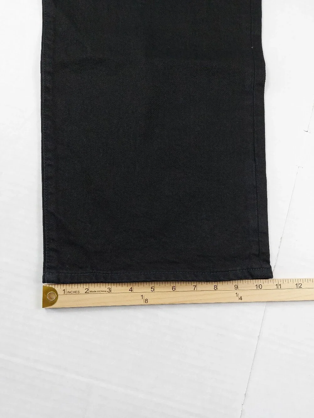 Levis Button Fly 501 Jeans Mens Size 50x34 Black Denim Stretch NWT $69.50